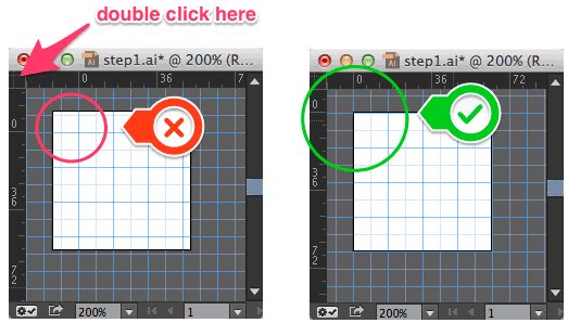 Workspace with grid