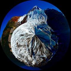 A globe shape to use as a starting point