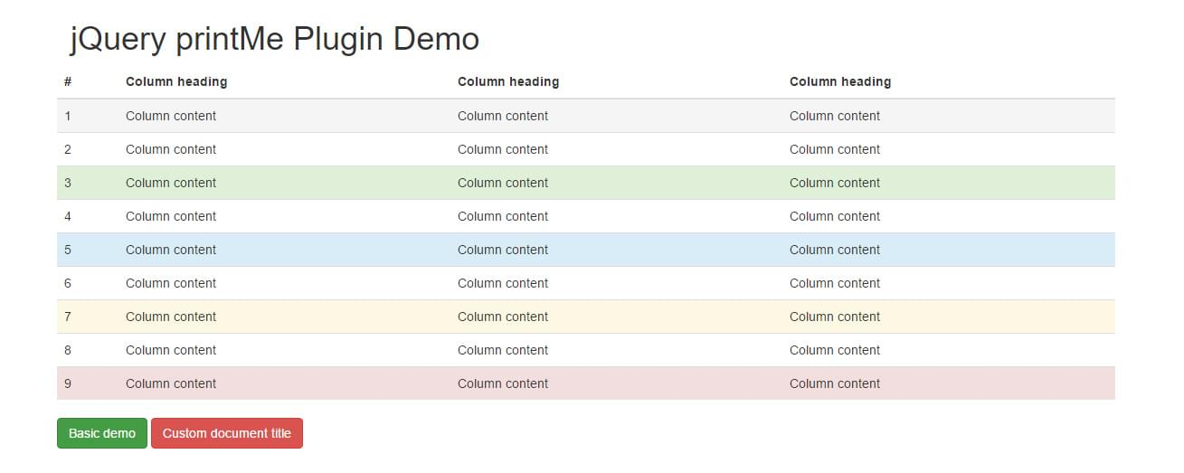 jQuery PrintMe
