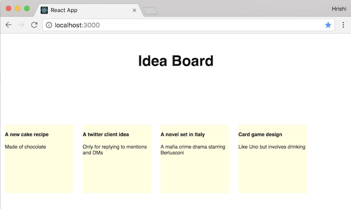 Styled idea tiles